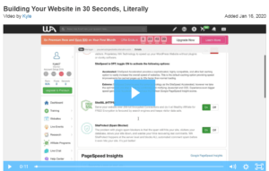Building a website in 30 seconds or less