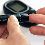 type 1 diabetes complications- finger poke